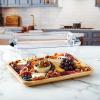imageFARBERWARE BuildABoard Acacia Cutting Board with Builtin Storage Compartments Clear Locking Lid ampamp White Handles Great for Charcuterie ampamp SnacksBlack