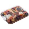 imageFARBERWARE BuildABoard Acacia Cutting Board with Builtin Storage Compartments Clear Locking Lid ampamp White Handles Great for Charcuterie ampamp SnacksWhite