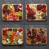 imageFARBERWARE BuildABoard Acacia Cutting Board with Builtin Storage Compartments Clear Locking Lid ampamp White Handles Great for Charcuterie ampamp SnacksBamboo
