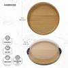 imageFARBERWARE BuildaBoard Cutting Board with Lazy Susan Turntable Five Compartments and Clear Locking Lid for Charcuterie Snacks and More AcaciaBlackBamboo