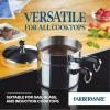imageFarberware Classic Stainless Steel Frying Pan Set  Fry Pan Set  Stainless Steel Skillet Set  825 Inch and 10 Inch SilverSilver