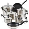imageFarberware Classic Stainless Steel Frying Pan Set  Fry Pan Set  Stainless Steel Skillet Set  825 Inch and 10 Inch SilverStainless Steel