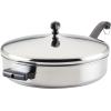 imageFarberware Classic Stainless Steel Frying Pan Set  Fry Pan Set  Stainless Steel Skillet Set  825 Inch and 10 Inch SilverStainless Steel
