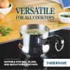 imageFarberware Classic Stainless Steel Frying Pan Set  Fry Pan Set  Stainless Steel Skillet Set  825 Inch and 10 Inch SilverStainless Steel
