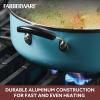 imageFarberware Smart Control Nonstick Cookware Pots and Pans Set 14 Piece BlackAqua