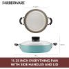 imageFarberware Smart Control Nonstick Cookware Pots and Pans Set 14 Piece BlackAqua