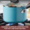 imageFarberware Smart Control Nonstick Cookware Pots and Pans Set 14 Piece BlackAqua