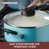 imageFarberware Smart Control Nonstick Cookware Pots and Pans Set 14 Piece BlackAqua