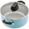 imageFarberware Smart Control Nonstick Cookware Pots and Pans Set 14 Piece BlackAqua