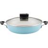 imageFarberware Smart Control Nonstick Cookware Pots and Pans Set 14 Piece BlackAqua