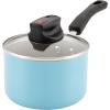imageFarberware Smart Control Nonstick Cookware Pots and Pans Set 14 Piece BlackAqua