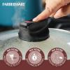 imageFarberware Smart Control Nonstick Cookware Pots and Pans Set 14 Piece BlackAqua