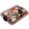 imageFARBERWARE BuildABoard Acacia Cutting Board with Builtin Storage Compartments Clear Locking Lid ampamp White Handles Great for Charcuterie ampamp SnacksBlack