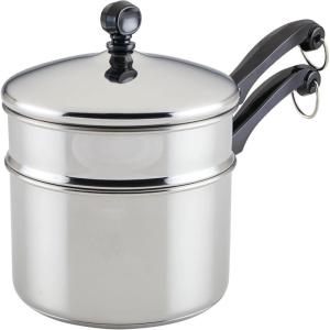 imageFarberware Classic Stainless Steel Frying Pan Set  Fry Pan Set  Stainless Steel Skillet Set  825 Inch and 10 Inch SilverSilver
