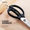 imageFarberware 4in1 Kitchen Shears 2Piece Aqua and GrayBlack