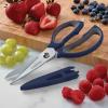 imageFarberware 4in1 Kitchen Shears 2Piece Aqua and GrayNavy and Gray
