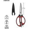 imageFarberware 4in1 Kitchen Shears 2Piece Aqua and GrayRed and Black