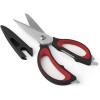 imageFarberware 4in1 Kitchen Shears 2Piece Aqua and GrayRed and Black