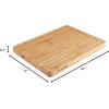 imageFarberware Bamboo Bread Cutting Board with Finger Grip and Juice Groove 11x14 Inch Bamboo