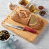 imageFarberware Bamboo Bread Cutting Board with Finger Grip and Juice Groove 11x14 Inch Bamboo
