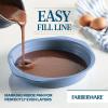 imageFarberware Easy Solutions Nonstick Bakeware Square CakeCookie Pan 9 Inch with Portion Marks  BlueCake Pan 9  Round