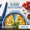 imageFarberware Easy Solutions Nonstick Bakeware Square CakeCookie Pan 9 Inch with Portion Marks  BlueCake Pan 9  Round