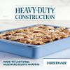 imageFarberware Easy Solutions Nonstick Bakeware Square CakeCookie Pan 9 Inch with Portion Marks  BlueCake Pan 9 x 13