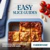 imageFarberware Easy Solutions Nonstick Bakeware Square CakeCookie Pan 9 Inch with Portion Marks  BlueCake Pan 9 x 13