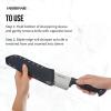 imageFarberware Edgekeeper 8Inch Chef Knife with SelfSharpening Blade Cover High CarbonStainless Steel Kitchen Knife with Ergonomic Handle RazorSharp Knife BlackBlackGray