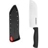 imageFarberware Edgekeeper 8Inch Chef Knife with SelfSharpening Blade Cover High CarbonStainless Steel Kitchen Knife with Ergonomic Handle RazorSharp Knife BlackBlack