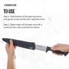 imageFarberware Edgekeeper 8Inch Chef Knife with SelfSharpening Blade Cover High CarbonStainless Steel Kitchen Knife with Ergonomic Handle RazorSharp Knife BlackBlackGray