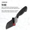 imageFarberware Edgekeeper 8Inch Chef Knife with SelfSharpening Blade Cover High CarbonStainless Steel Kitchen Knife with Ergonomic Handle RazorSharp Knife BlackBlack
