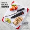 imageFarberware Edgekeeper 8Inch Chef Knife with SelfSharpening Blade Cover High CarbonStainless Steel Kitchen Knife with Ergonomic Handle RazorSharp Knife BlackBlack