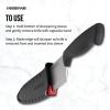 imageFarberware Edgekeeper 8Inch Chef Knife with SelfSharpening Blade Cover High CarbonStainless Steel Kitchen Knife with Ergonomic Handle RazorSharp Knife BlackBlack