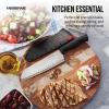 imageFarberware Edgekeeper 8Inch Chef Knife with SelfSharpening Blade Cover High CarbonStainless Steel Kitchen Knife with Ergonomic Handle RazorSharp Knife BlackBlack