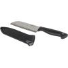 imageFarberware Edgekeeper 8Inch Chef Knife with SelfSharpening Blade Cover High CarbonStainless Steel Kitchen Knife with Ergonomic Handle RazorSharp Knife BlackBlackGray