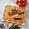 imageFarberware Edgekeeper 8Inch Chef Knife with SelfSharpening Blade Cover High CarbonStainless Steel Kitchen Knife with Ergonomic Handle RazorSharp Knife BlackBlack
