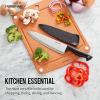 imageFarberware Edgekeeper 8Inch Chef Knife with SelfSharpening Blade Cover High CarbonStainless Steel Kitchen Knife with Ergonomic Handle RazorSharp Knife BlackBlackGray