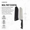 imageFarberware Edgekeeper 8Inch Chef Knife with SelfSharpening Blade Cover High CarbonStainless Steel Kitchen Knife with Ergonomic Handle RazorSharp Knife BlackBlackGray