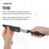 imageFarberware Edgekeeper 8Inch Chef Knife with SelfSharpening Blade Cover High CarbonStainless Steel Kitchen Knife with Ergonomic Handle RazorSharp Knife BlackBlackGray