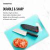 imageFarberware Edgekeeper 8Inch Chef Knife with SelfSharpening Blade Cover High CarbonStainless Steel Kitchen Knife with Ergonomic Handle RazorSharp Knife BlackBlack