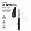imageFarberware Edgekeeper 8Inch Chef Knife with SelfSharpening Blade Cover High CarbonStainless Steel Kitchen Knife with Ergonomic Handle RazorSharp Knife BlackBlackGray