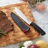 imageFarberware Edgekeeper 8Inch Chef Knife with SelfSharpening Blade Cover High CarbonStainless Steel Kitchen Knife with Ergonomic Handle RazorSharp Knife BlackBlack