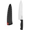 imageFarberware Edgekeeper 8Inch Chef Knife with SelfSharpening Blade Cover High CarbonStainless Steel Kitchen Knife with Ergonomic Handle RazorSharp Knife BlackBlack