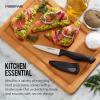 imageFarberware Edgekeeper 8Inch Chef Knife with SelfSharpening Blade Cover High CarbonStainless Steel Kitchen Knife with Ergonomic Handle RazorSharp Knife BlackBlackGray