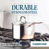 imageFarberware Millennium Stainless Steel Sauce PanSaucepan with Lid 3 Quart Silver