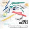 imageFarberware Resin Cutlery Set 23 Piece Multicolor CoolPastel Rainbow
