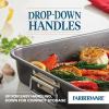 imageFarberware Bakeware Nonstick Steel Roaster with Flat Rack 11Inch x 15Inch Gray11 x 15