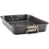 imageFarberware Bakeware Nonstick Steel Roaster with Flat Rack 11Inch x 15Inch Gray11 x 15