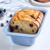 imageFarberware Easy Solutions Nonstick Bakeware MuffinCupcake Baking Pan 12cup with fill lines  BlueBlue